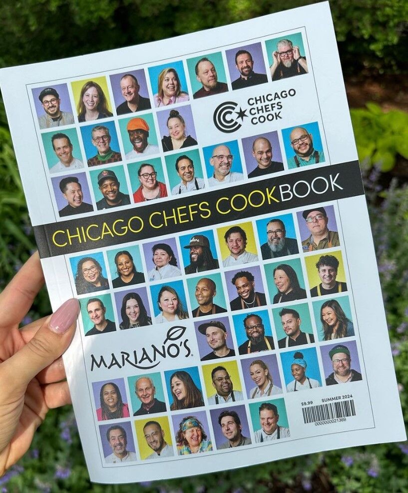 Chicago Chefs Cook cookbook available at Mariano's.